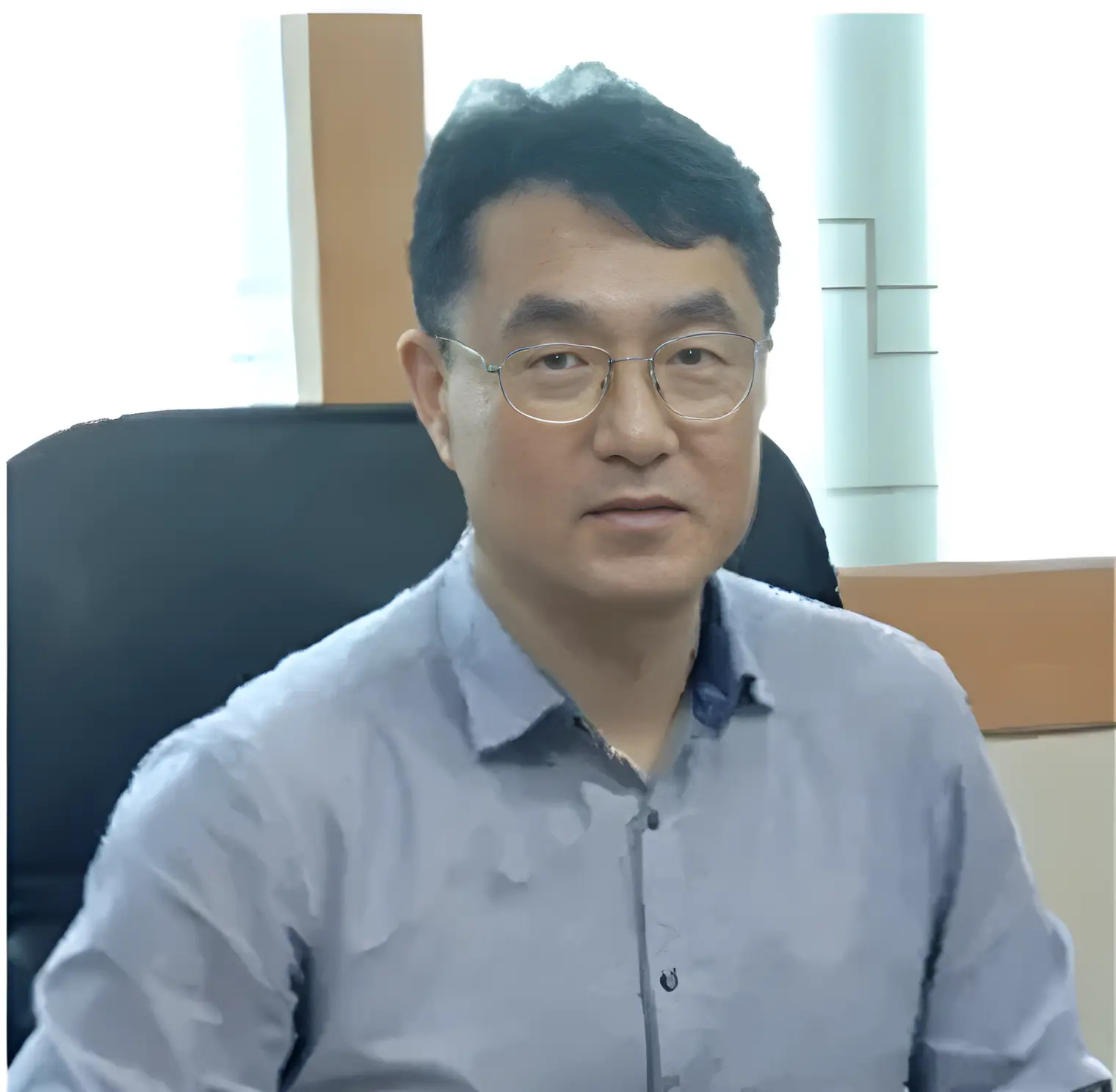 함양참복지재단 인사말에 사용된 이사장 사진